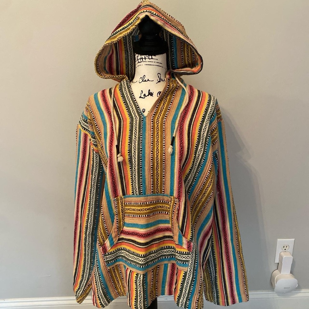 Multicolor Striped Hoodie